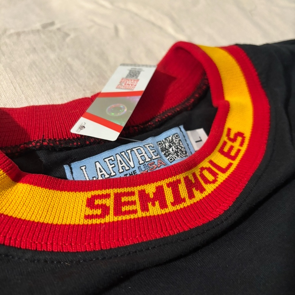 Lafavre FSU Seminoles Knitted Collar T-Shirt